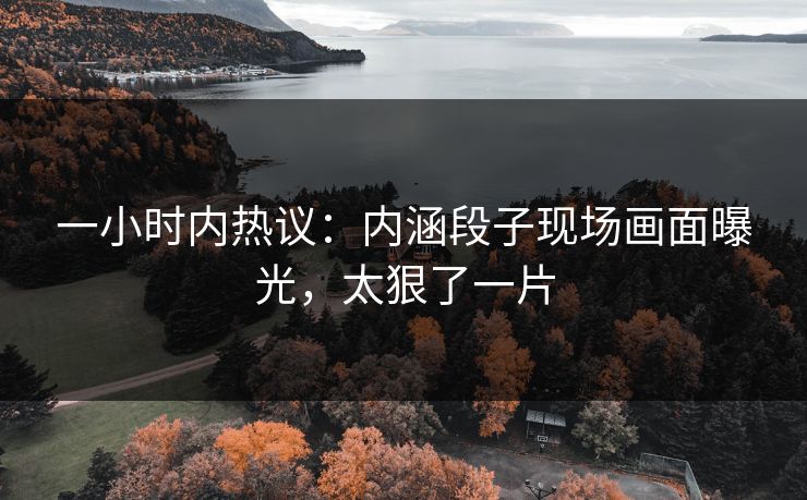 一小时内热议：内涵段子现场画面曝光，太狠了一片